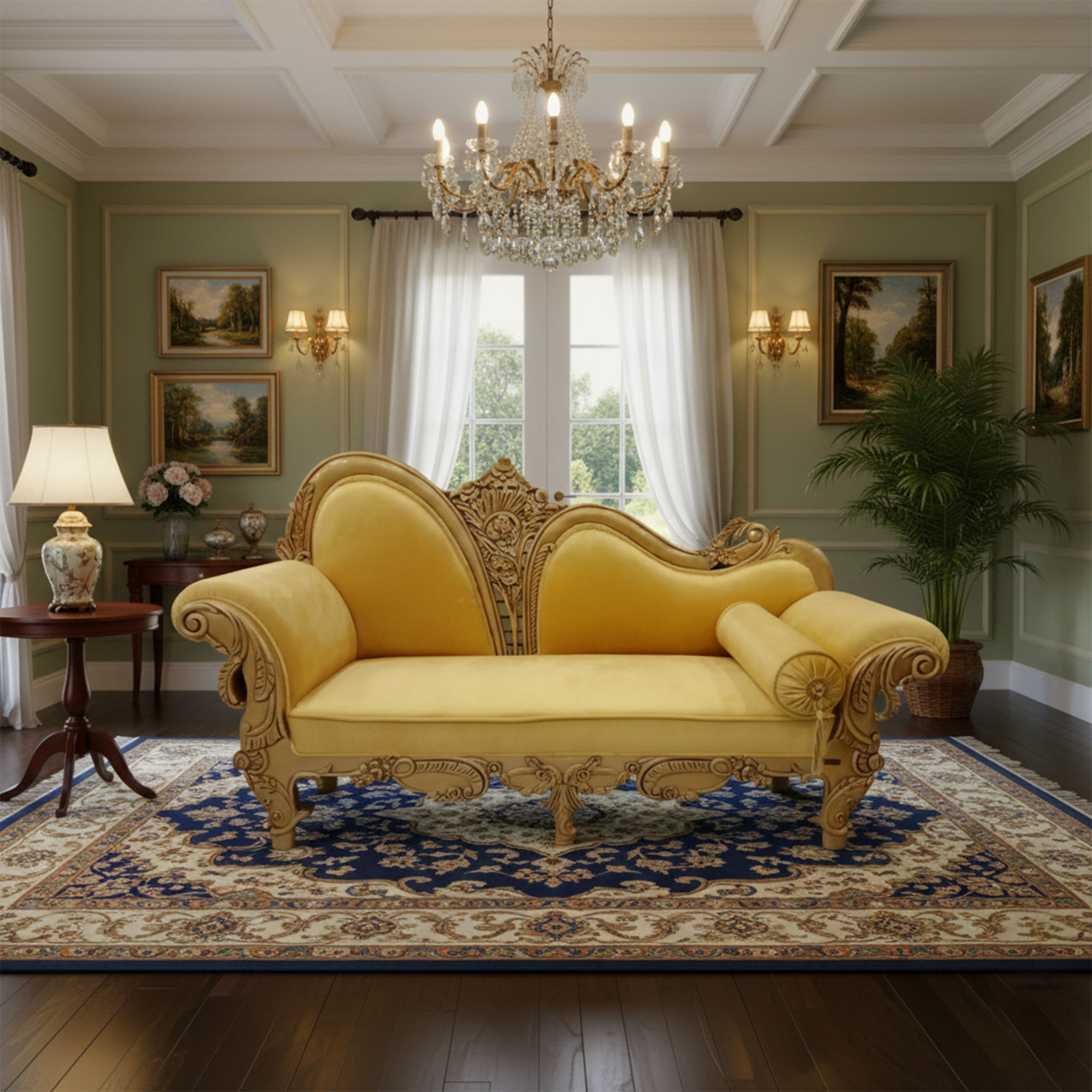 Antic Victorian Divan-01 – Golden Furniture – Furniture Store in Bangladesh